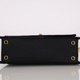 Rare Chanel 1991 Satin Bijoux Turnlock Mini Kelly Bag 24K GP