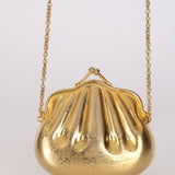 Rare Gucci Gold GG Metal Shell '1970s' Minaudière