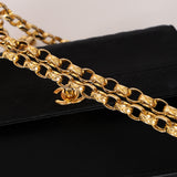 Rare Chanel 1991 Satin Bijoux Turnlock Mini Kelly Bag 24K GP