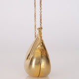 Rare Gucci Gold GG Metal Shell '1970s' Minaudière