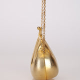 Rare Gucci Gold GG Metal Shell '1970s' Minaudière