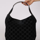 Gucci Suede GG Small Hobo