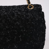 Chanel 2015 Sequin Embroidered Medium Single Flap Bag GHW