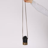 Ultra-Rare Chanel 2021 Drawstring Pearl Gripoix Flower Mini Bucket Bag