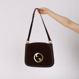 Gucci Chocolate Suede Medium Blondie Shoulder Bag