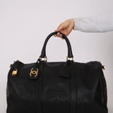 Chanel 1993 Caviar Timeless Weekender Duffel Bag