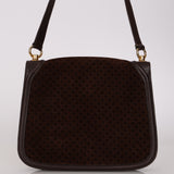 Gucci Chocolate Suede Medium Blondie Shoulder Bag