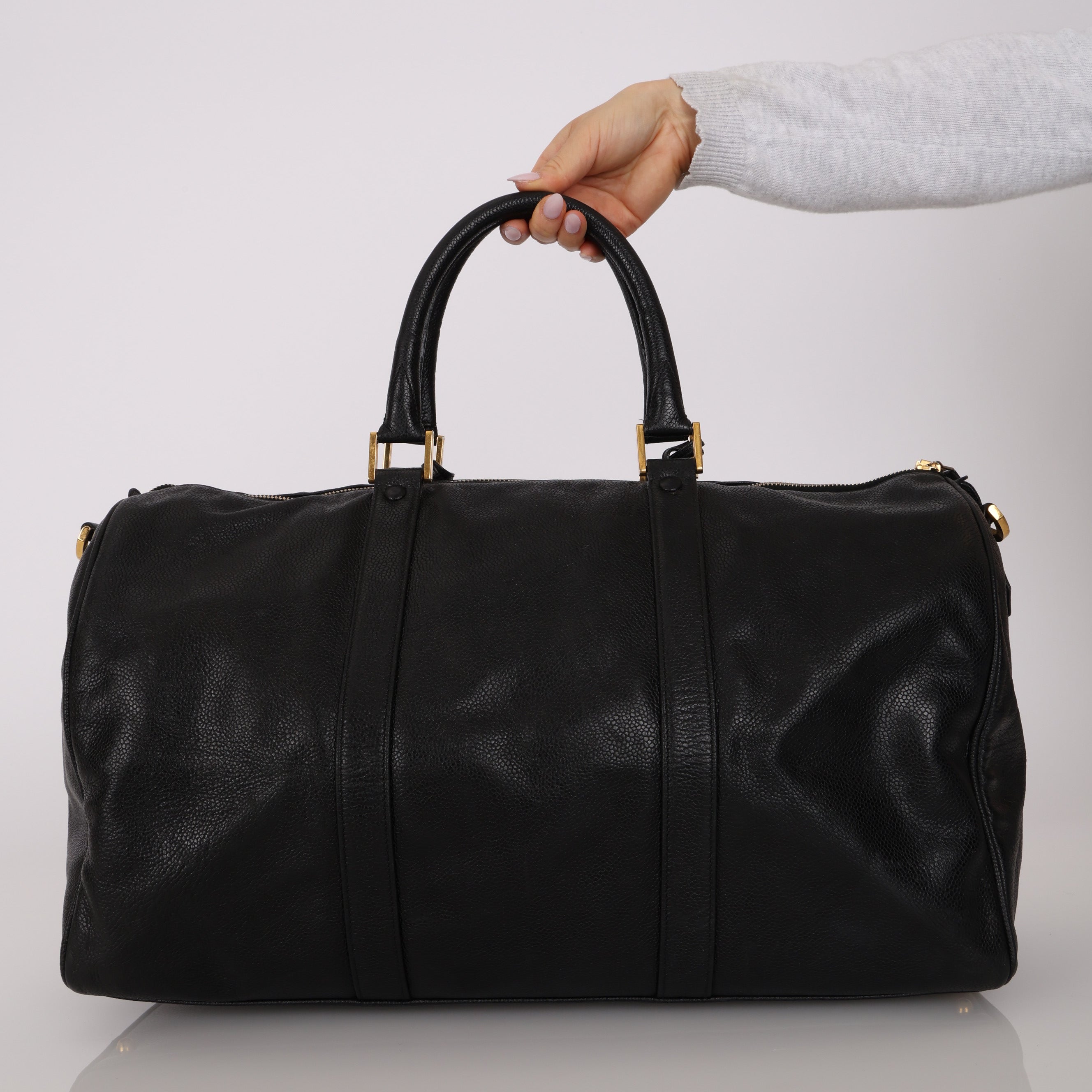 Chanel 1993 Caviar Timeless Weekender Duffel Bag