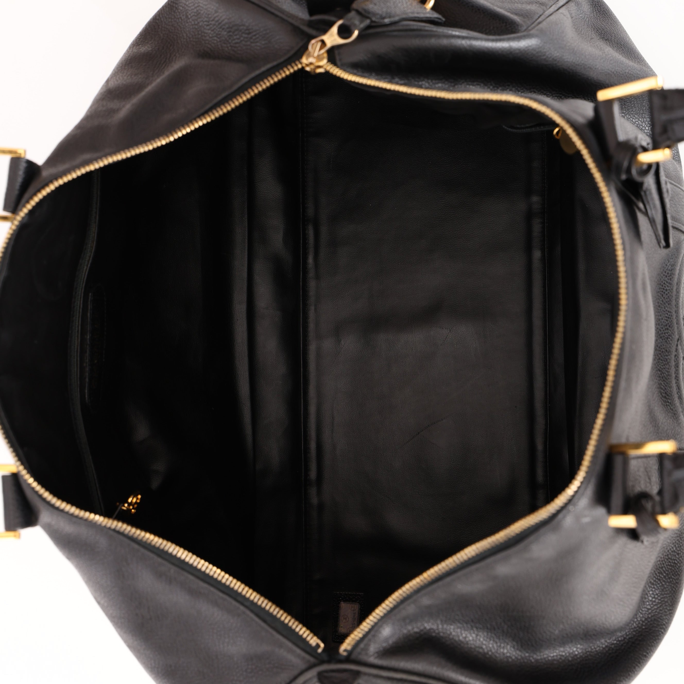 Chanel 1993 Caviar Timeless Weekender Duffel Bag