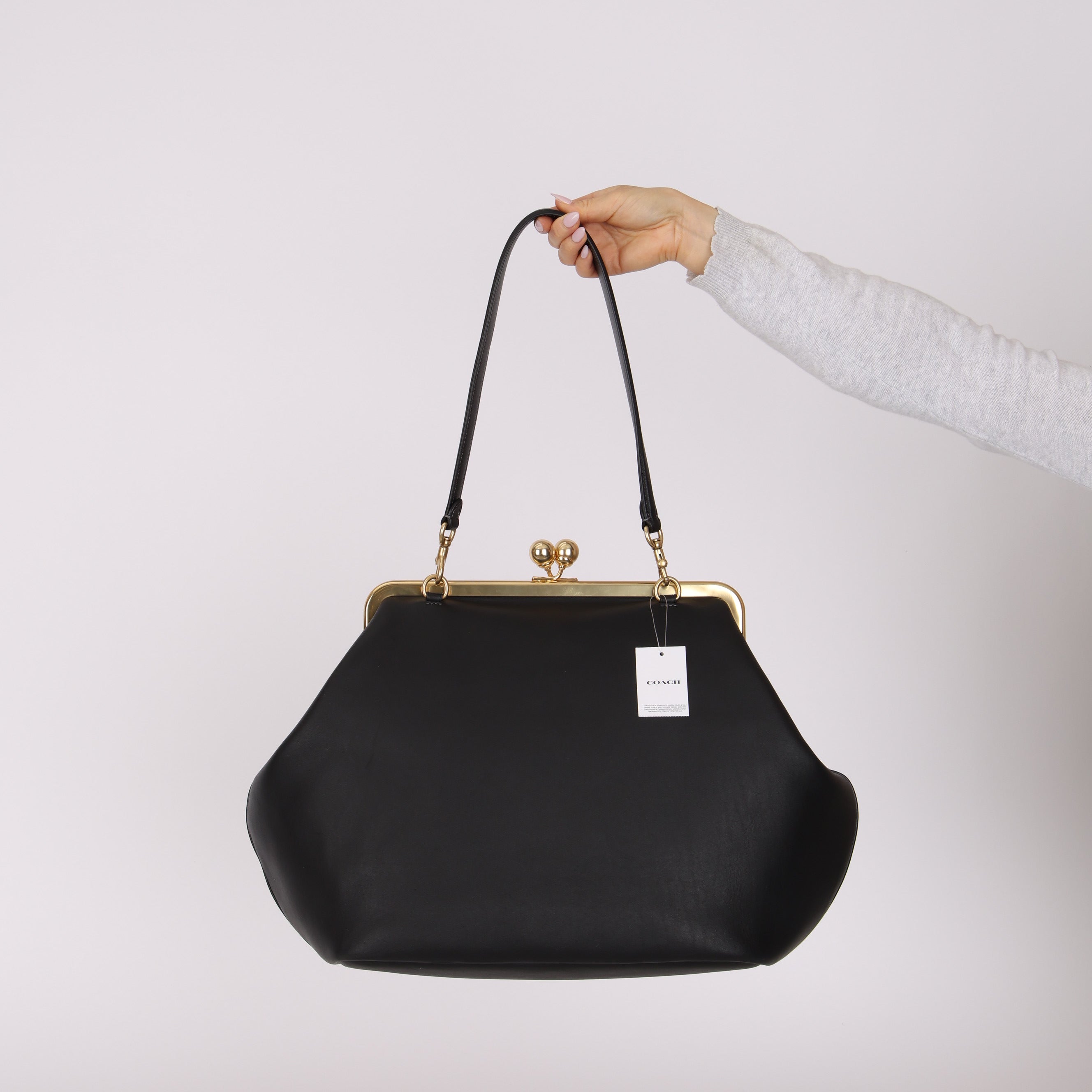 Coach Large Kisslock Frame Bag