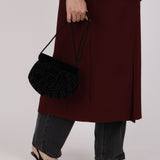 Fendi Velour Beaded Zucca Evening Bag