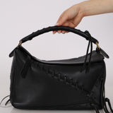 Rare Loewe Black Laced Medium Puzzle Bag