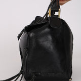 Rare Loewe Black Laced Medium Puzzle Bag