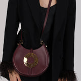 Loewe Bordeaux Leather Joyce Hobo