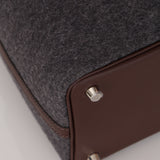 Hermès 2020 Havana Swift and Gris Moyen Wool Picotin 18 PM PHW