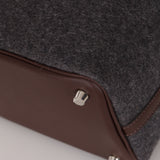 Hermès 2020 Havana Swift and Gris Moyen Wool Picotin 18 PM PHW