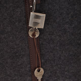 Hermès 2020 Havana Swift and Gris Moyen Wool Picotin 18 PM PHW