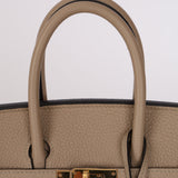 Hermès Birkin 25 Gris Tourterelle Togo 2018 GHW