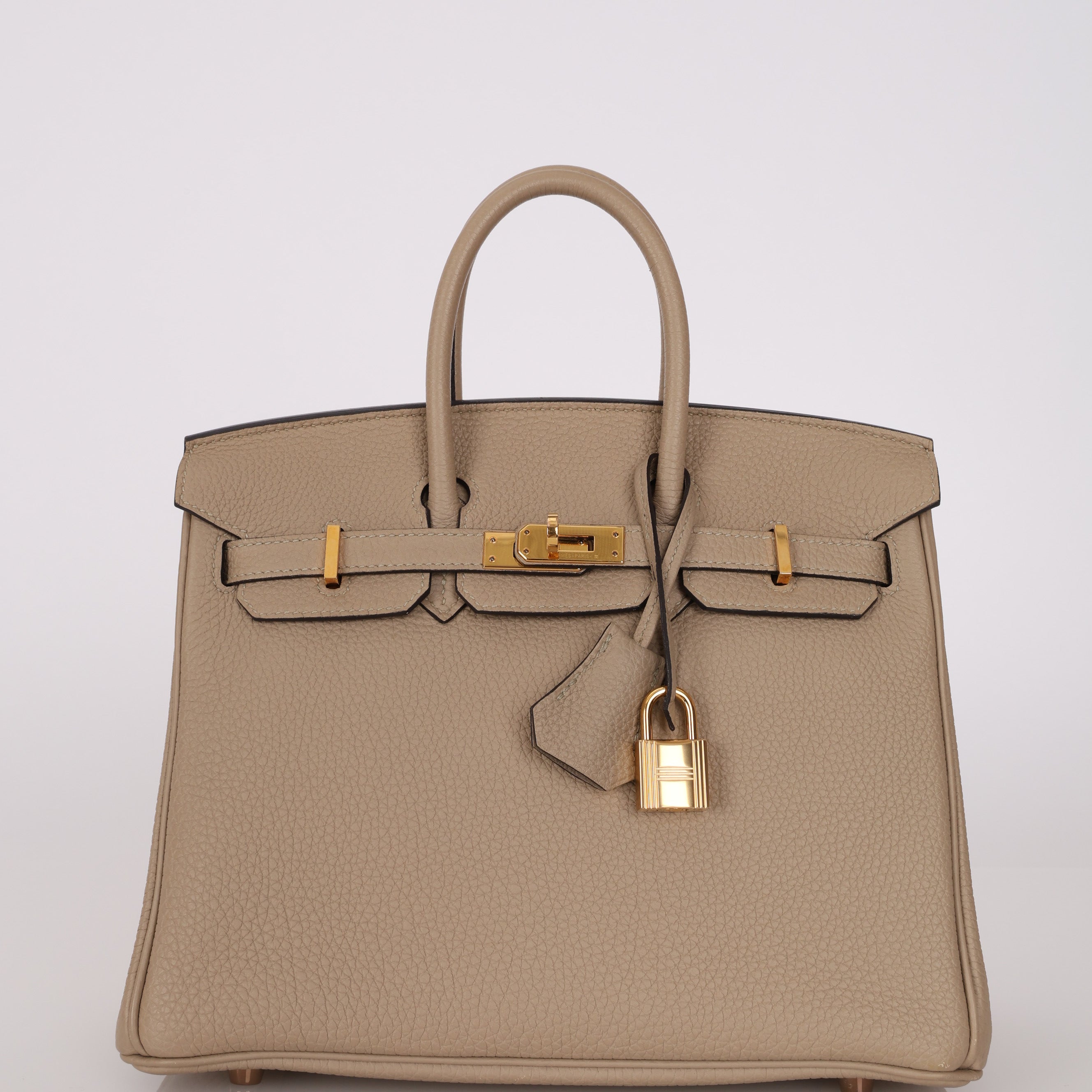 Hermès Birkin 25 Gris Tourterelle Togo 2018 GHW