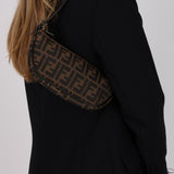 Fendi Zucca Half-Moon Pochette