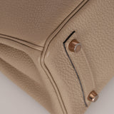 Hermès Birkin 25 Gris Tourterelle Togo 2018 GHW