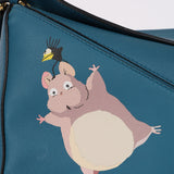 Limited Edition Loewe x Studio Ghibli Lagoon Blue Calfskin 'Boh Mouse' Small Puzzle Bag