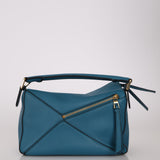 Limited Edition Loewe x Studio Ghibli Lagoon Blue Calfskin 'Boh Mouse' Small Puzzle Bag