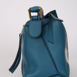 Limited Edition Loewe x Studio Ghibli Lagoon Blue Calfskin 'Boh Mouse' Small Puzzle Bag