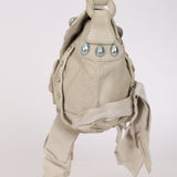 Rare Loewe Creme Suede Studded Medicine Shoulder Bag