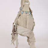 Rare Loewe Creme Suede Studded Medicine Shoulder Bag