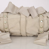 Rare Loewe Creme Suede Studded Medicine Shoulder Bag