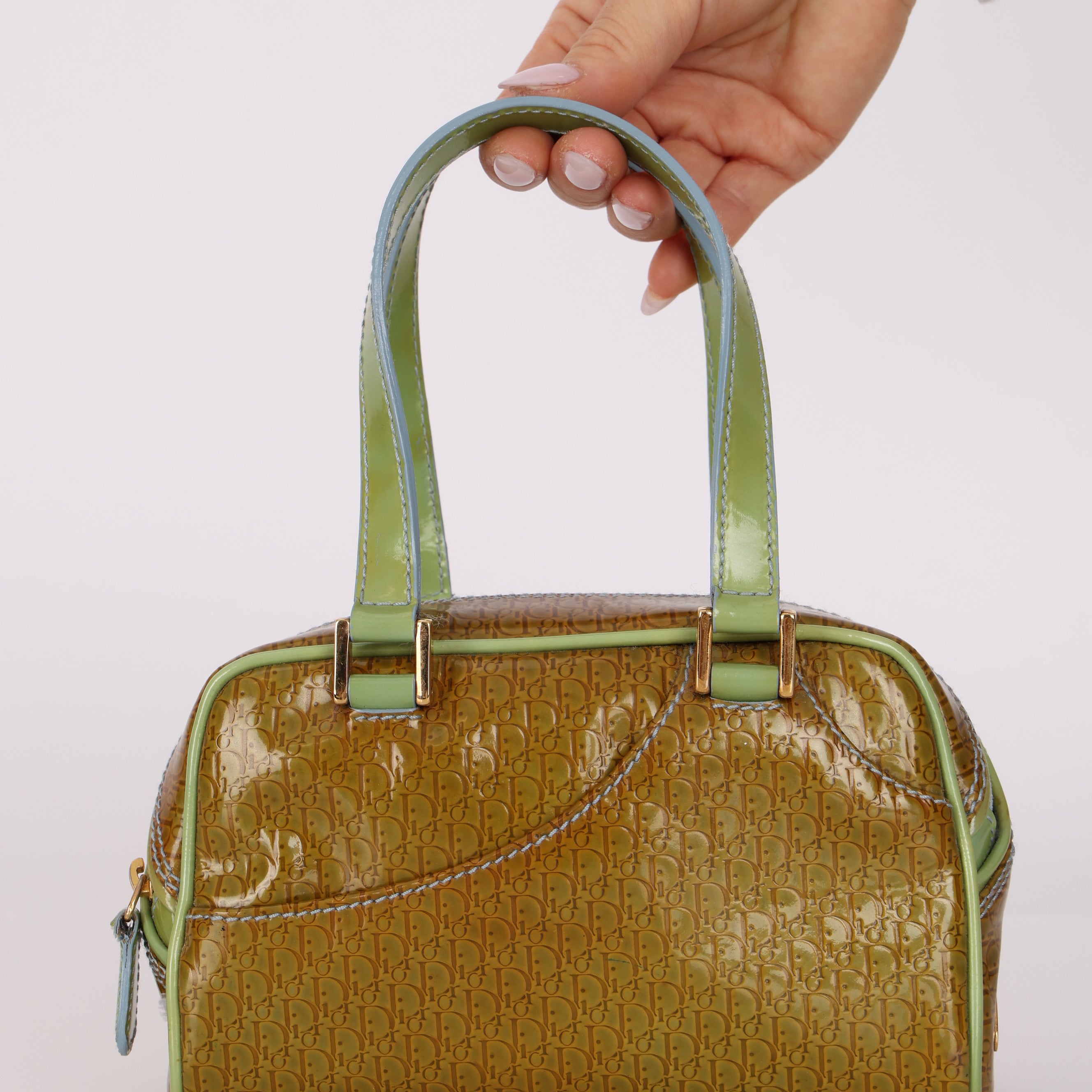 Dior 2001 Lime Patent Diorrisimo Mini Bag
