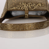 Saint Laurent Metallic Astres Satin Crystal-Embellished Le 5 á 7 Mini Hobo