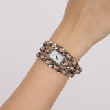 Chanel Limited Edition Silver Première Lock Wrap Watch 15mm