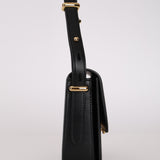 Prada Brushed Leather Small Emblème Crossbody Bag