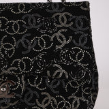 Chanel 2010 Paris-Shanghai Strauss Swarovski Crystal CC Tweed Medium Single Flap Bag