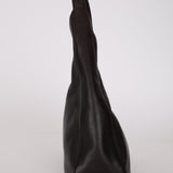 Prada 2003 Chocolate Brown Nappa Asymmetrical Small Hobo
