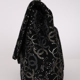 Chanel 2010 Paris-Shanghai Strauss Swarovski Crystal CC Tweed Medium Single Flap Bag