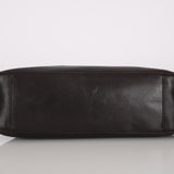 Prada 2003 Chocolate Brown Nappa Asymmetrical Small Hobo