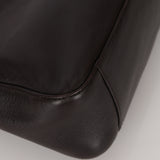 Prada 2003 Chocolate Brown Nappa Asymmetrical Small Hobo