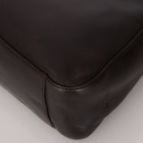 Prada 2003 Chocolate Brown Nappa Asymmetrical Small Hobo