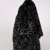 Chanel 2010 Paris-Shanghai Strauss Swarovski Crystal CC Tweed Medium Single Flap Bag