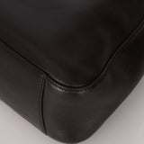 Prada 2003 Chocolate Brown Nappa Asymmetrical Small Hobo