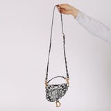 Ultra-Rare Dior 2022 Beaded Micro Saddle with Strap