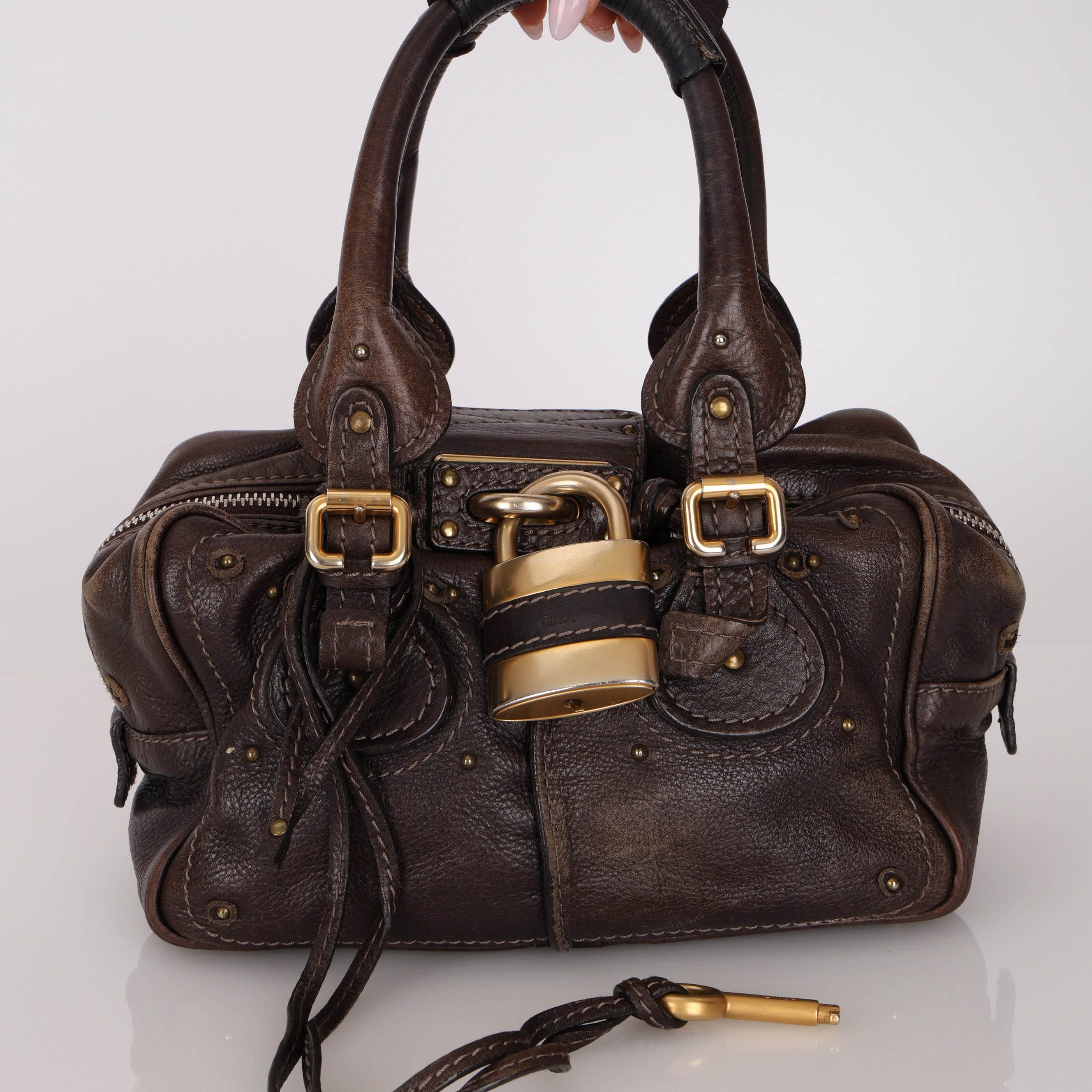 Chloe Brown Mini Paddington Bag