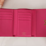 Limited Edition Louis Vuitton Ivory Taurillon Capucines Capushell Mother of Pearl Compact Trifold Wallet