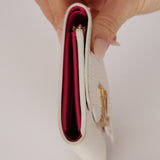 Limited Edition Louis Vuitton Ivory Taurillon Capucines Capushell Mother of Pearl Compact Trifold Wallet