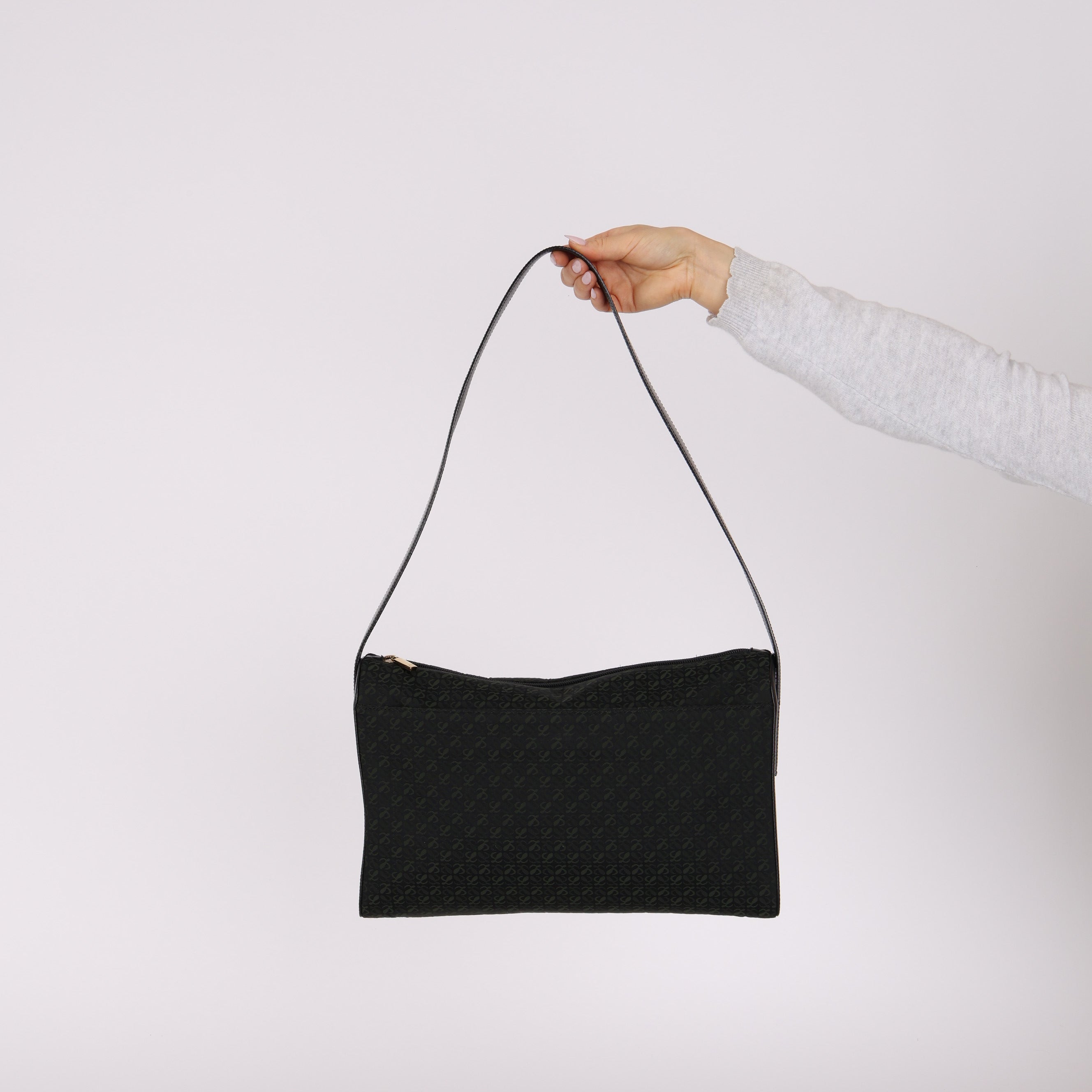 Loewe Anagram Canvas Shoulder Bag