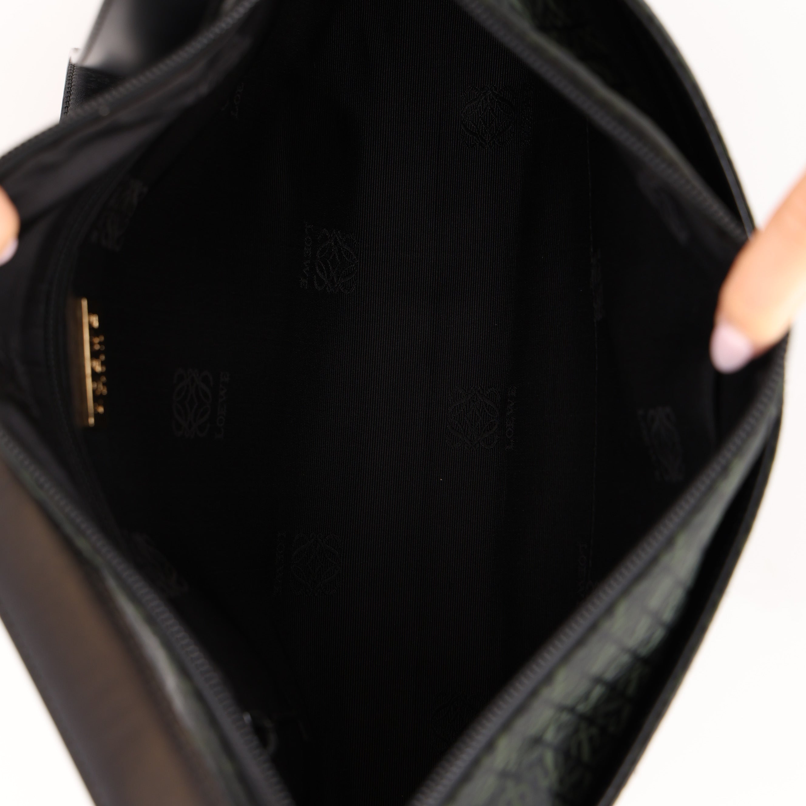 Loewe Anagram Canvas Shoulder Bag
