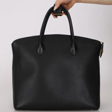 Limited Edition Louis Vuitton Black Calfskin Haute Maroquinerie Lockit GM